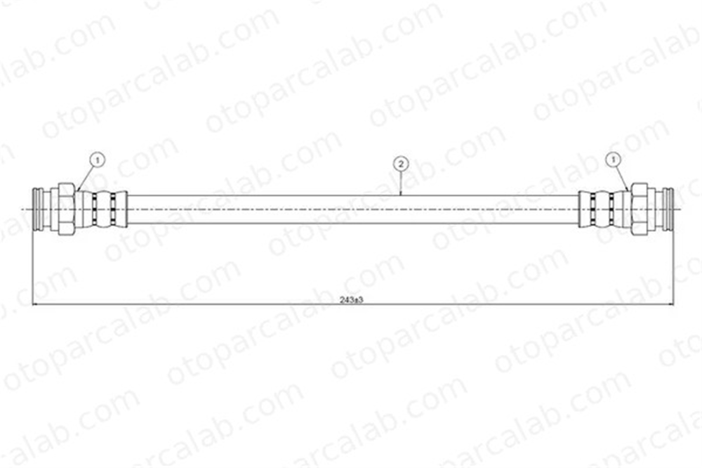 CAVO C900 235A Fren Hortumu Arka Sağ veya Sol FIAT TIPO ALFA ROMEO 155 46434731 46554127