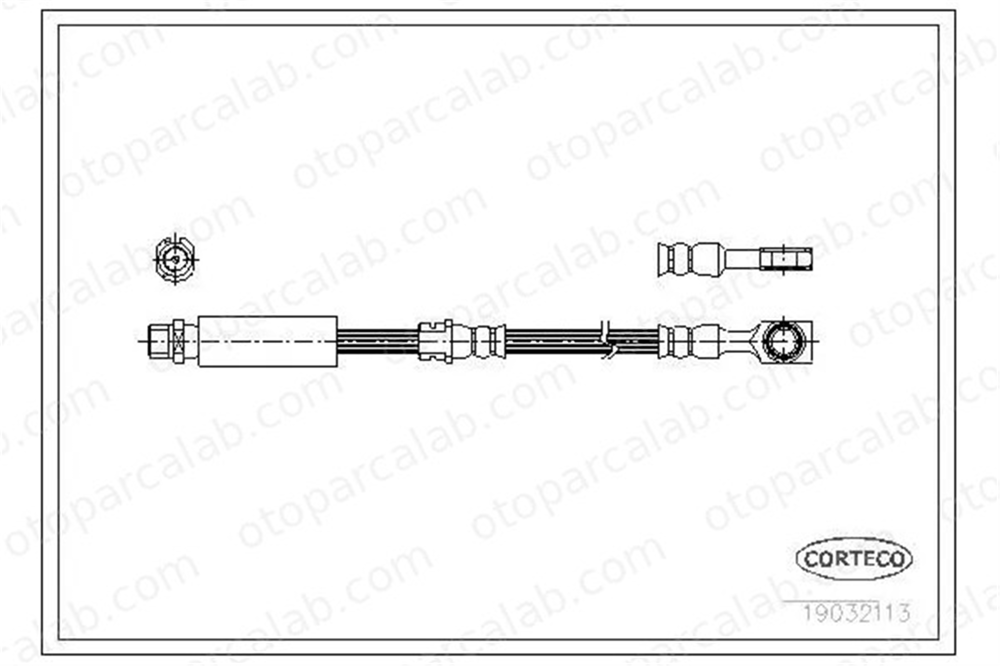 CAVO C900 296 Fren Hortumu Ön Sağ veya Sol OPEL VECTRA C VECTRA C GTS 5562203 24436541