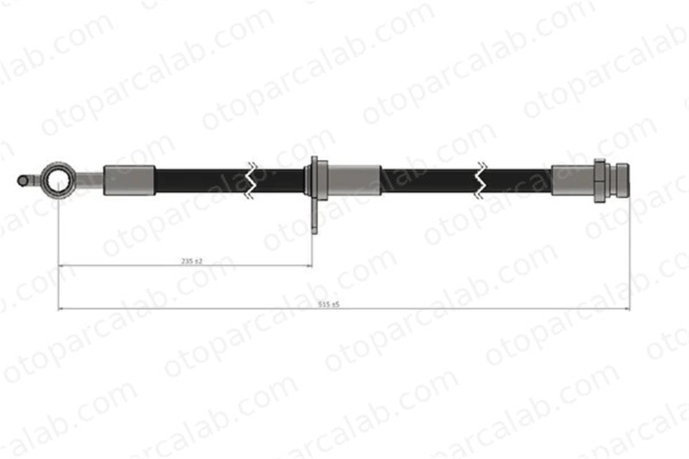 CAVO C900 321A Fren Hortumu Ön Sol CITROËN C1 TOYOTA AYGO 4806E2 4,81E05