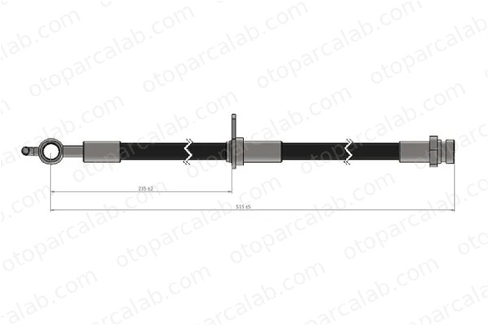 CAVO C900 321B Fren Hortumu Ön Sağ CITROËN C1 TOYOTA AYGO 4806E1 4,81E04