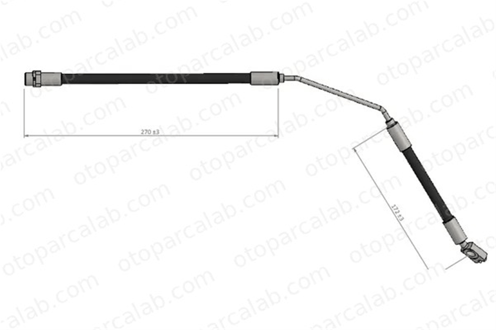 CAVO C900 407A Fren Hortumu Arka Sol BMW X5 34301165765