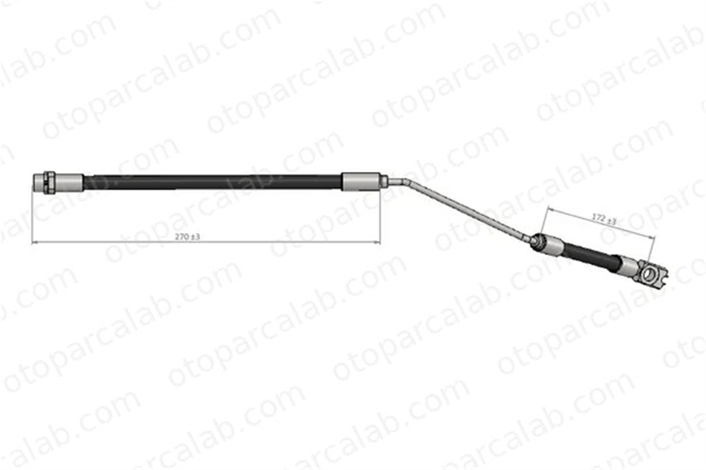 CAVO C900 407B Fren Hortumu Arka Sağ BMW X5 34301165766