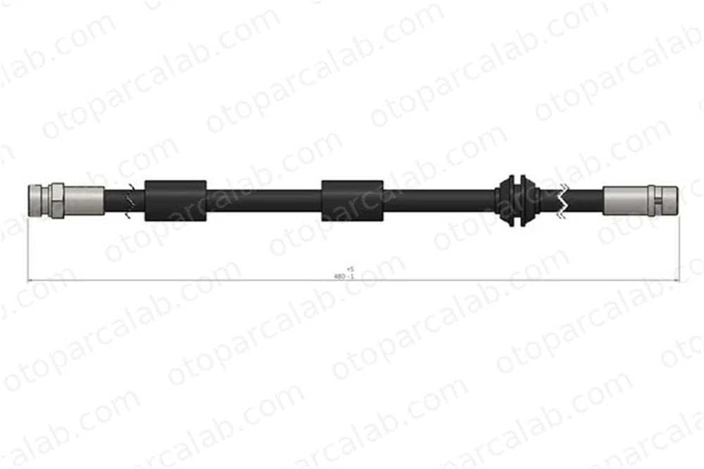 CAVO C900 415A Fren Hortumu Ön Sağ veya Sol VW SHARAN SEAT ALHAMBRA 1109024 1121359