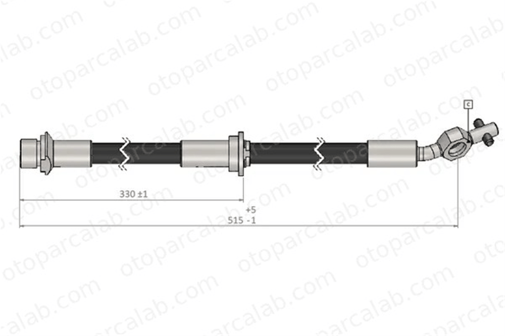 CAVO C900 442A Fren Hortumu Ön Sağ TOYOTA AVENSIS Liftback AVENSIS Station wagon 9008094060