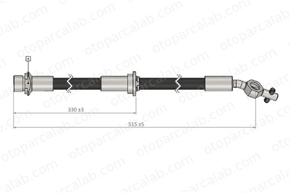 CAVO C900 443A Fren Hortumu Ön Sol TOYOTA AVENSIS Liftback AVENSIS Station wagon 9008094061