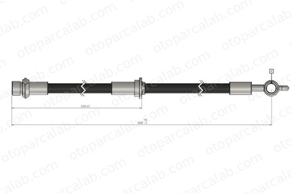 CAVO C900 448A Fren Hortumu Ön Sol TOYOTA AVENSIS AVENSIS Sedan 9008094132 9008094200