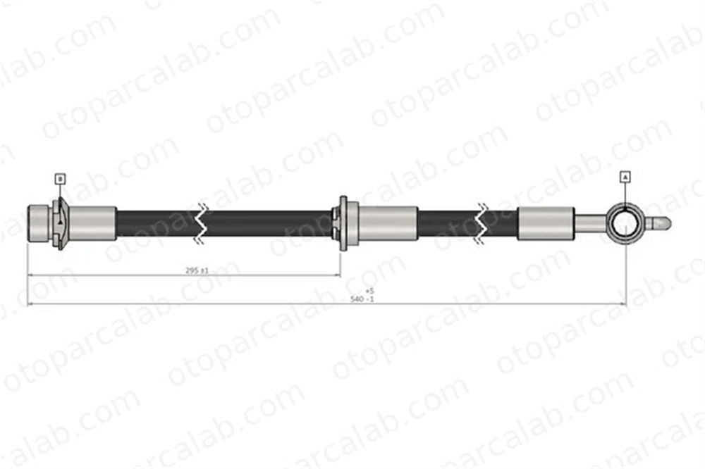 CAVO C900 452A Fren Hortumu Ön Sağ veya Sol TOYOTA YARIS YARIS VERSO 9094502A45 9094702C31