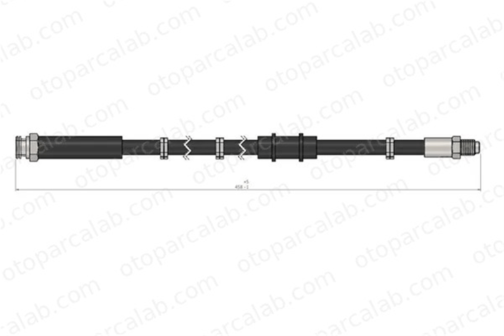 CAVO C900 584A Fren Hortumu Ön Sağ veya Sol FIAT DUCATO Panorama CITROËN C25 Minibüs/Otobüs 480635 71736954
