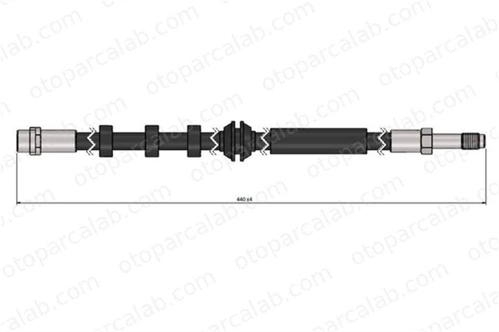 CAVO C900 655A Fren Hortumu Arka Sağ veya Sol AUDI A4 B8 Avant A4 B8 8K0611775A 8K0611775B