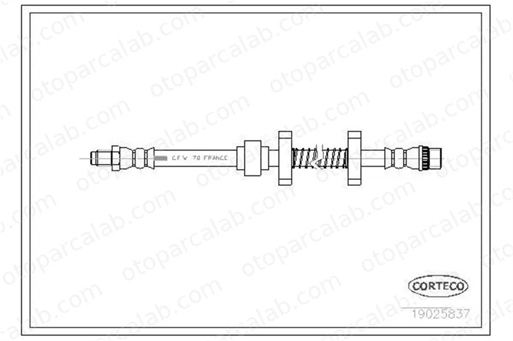 CAVO C900 703A Fren Hortumu Ön Sağ veya Sol CITROËN XM XM Break 96037346