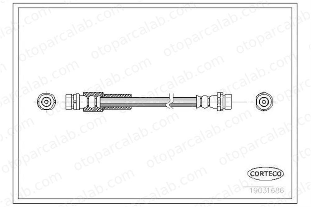 CAVO C900 743A Fren Hortumu Arka Sağ veya Sol FORD FUSION 1207358 1213135