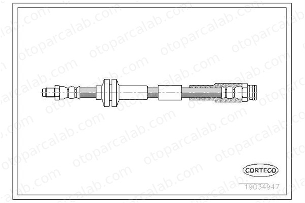 CAVO C900 753A Fren Hortumu Ön Sağ veya Sol FIAT 500 PANDA 51800680 1566598