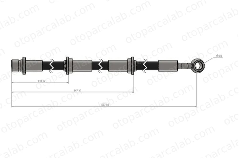CAVO C900 770A Fren Hortumu Arka Sağ veya Sol ROVER 400 II 200 II Hatchback 46430SK3E01 SHB000820