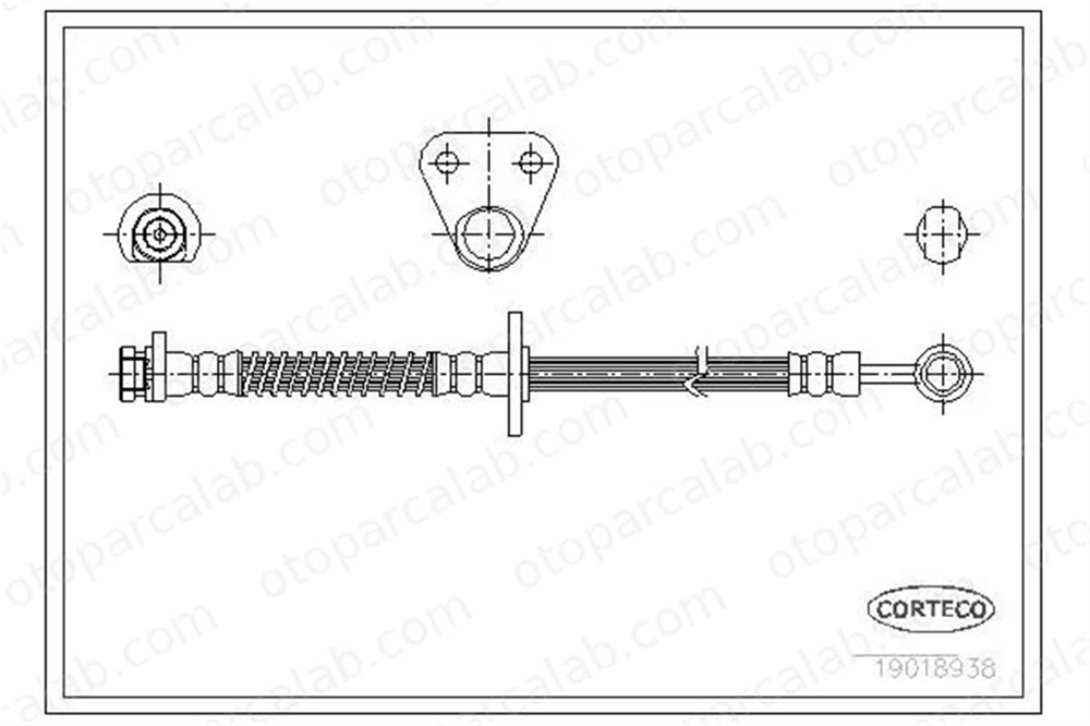 CAVO C900 777A Fren Hortumu Ön Sağ veya Sol ROVER 800 TOYOTA COROLLA GBH240 GBH241