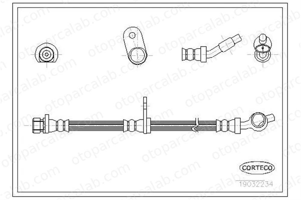 CAVO C900 778A Fren Hortumu Ön Sağ veya Sol ROVER 800 HONDA LEGEND I 46430SD4013 46430SD4014
