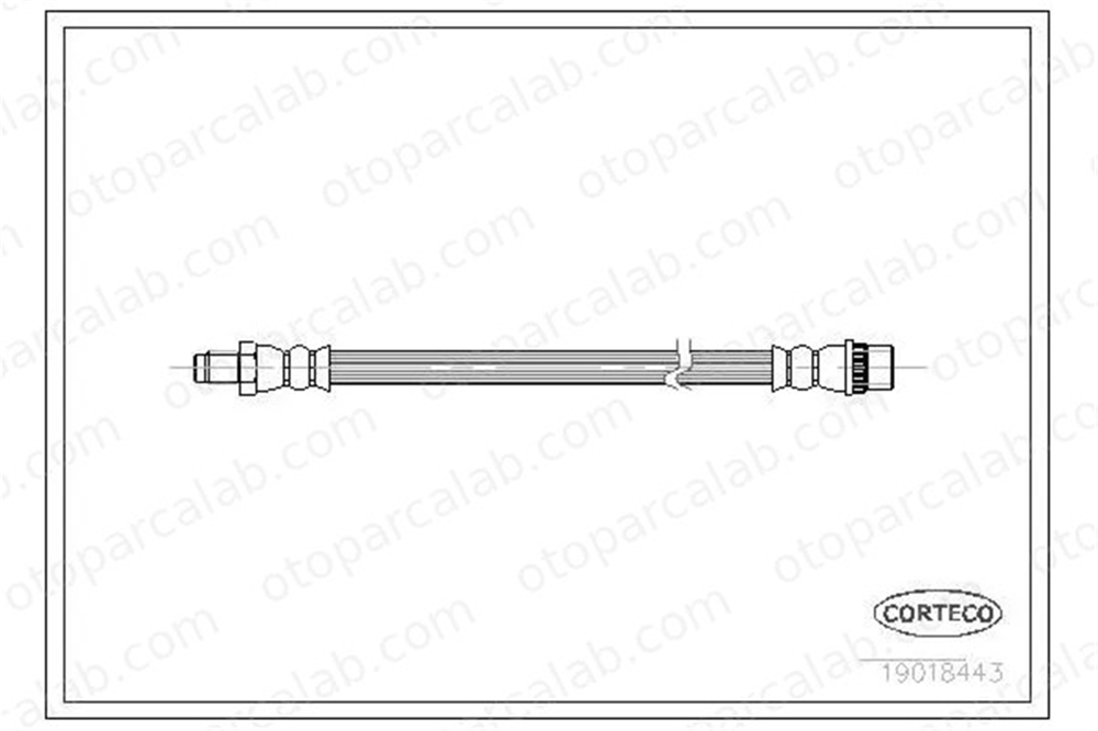 CAVO C900 890A Fren Hortumu Ön Sağ veya Sol RENAULT CLIO I 21 Station wagon 7700824736 8200131598