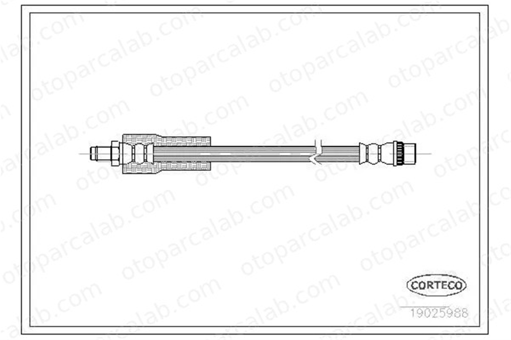CAVO C900 945A Fren Hortumu Ön Sağ veya Sol RENAULT TRAFIC Panelvan/Van VEL SATIS 7704003959 8200245920