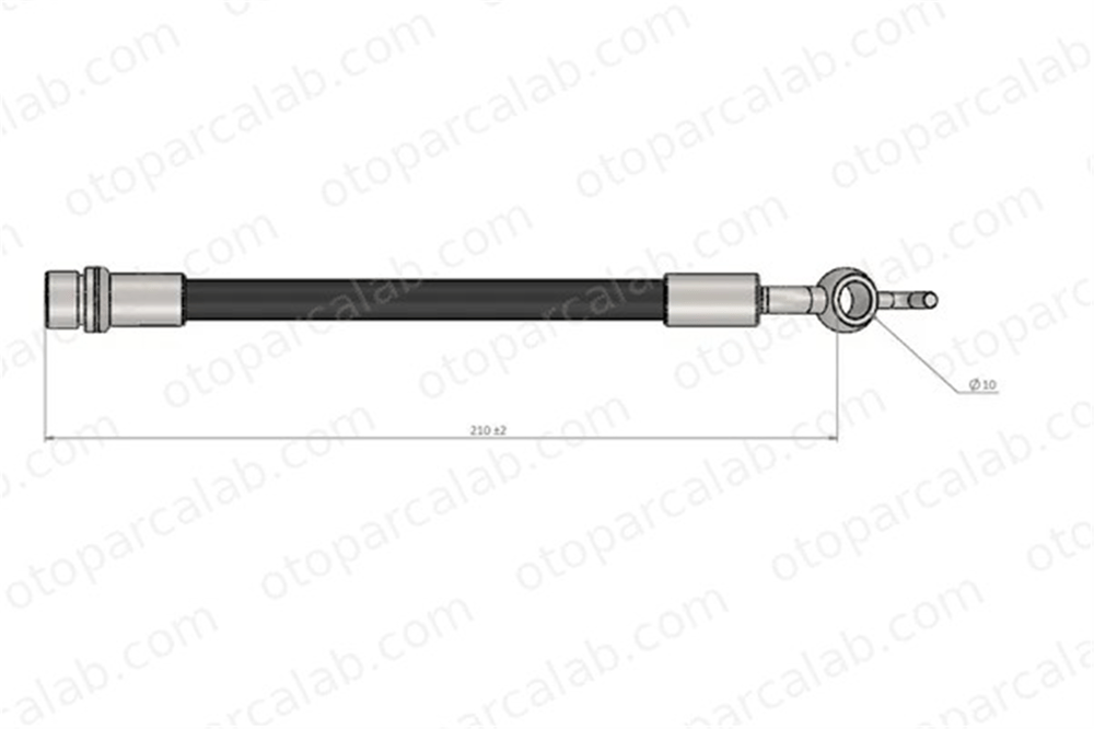 CAVO C900 950A Fren Hortumu Arka Sağ veya Sol TOYOTA AURIS RAV 4 IV 90947W2024