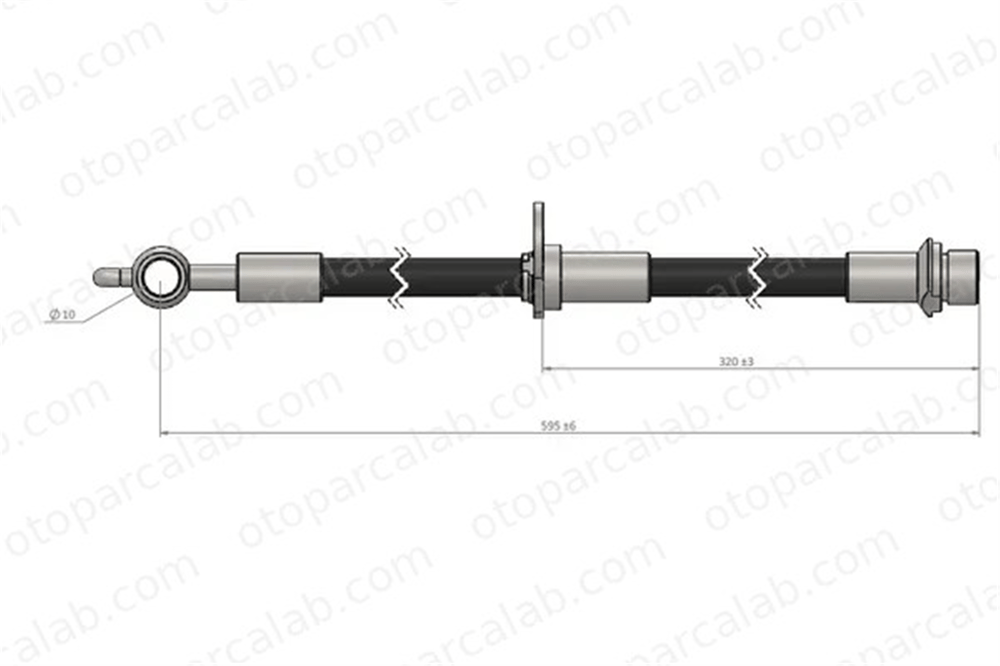 CAVO C900 963A Fren Hortumu Ön Sol TOYOTA COROLLA Verso COROLLA 9094702C48 9094702D82