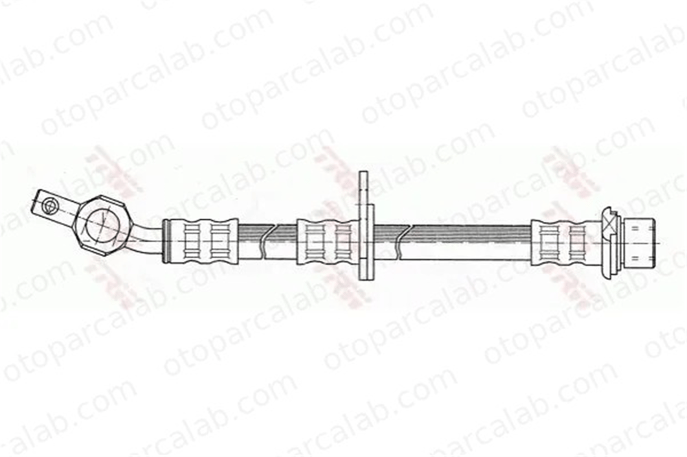 CAVO C901 165A Fren Hortumu Arka Sol TOYOTA CAMRY Sedan CAMRY 9094702F61 9094702669