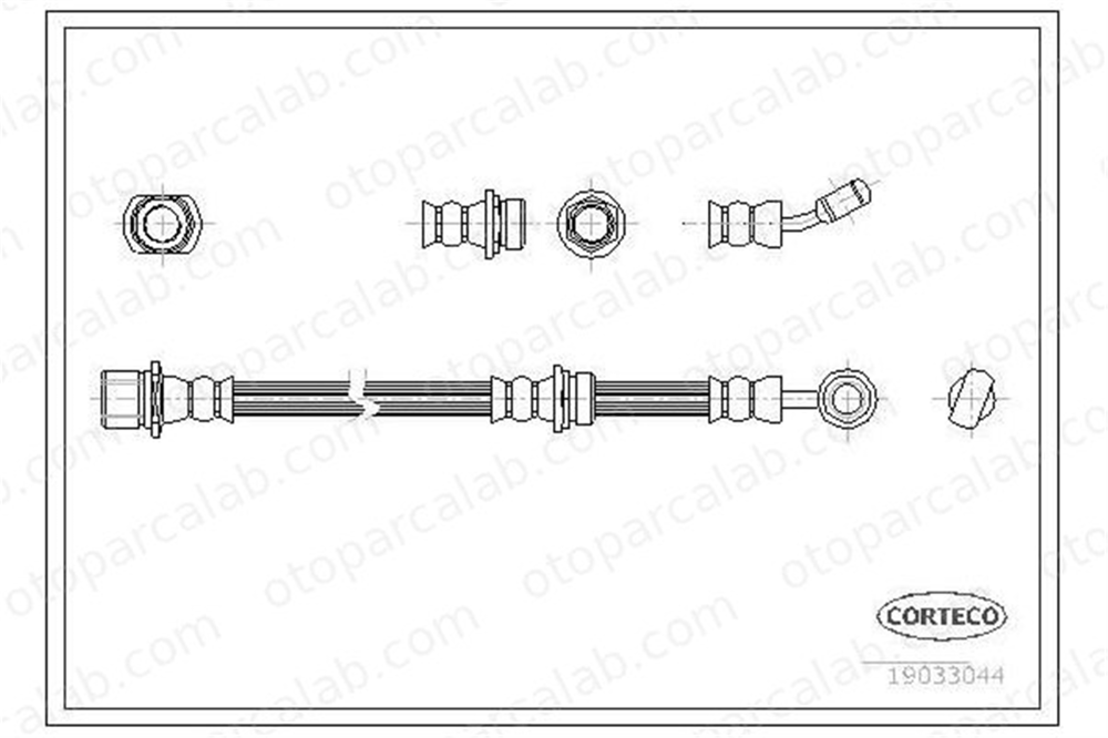 CAVO C901 514A Fren Hortumu Arka Sol SUBARU IMPREZA Sedan 26541FE030