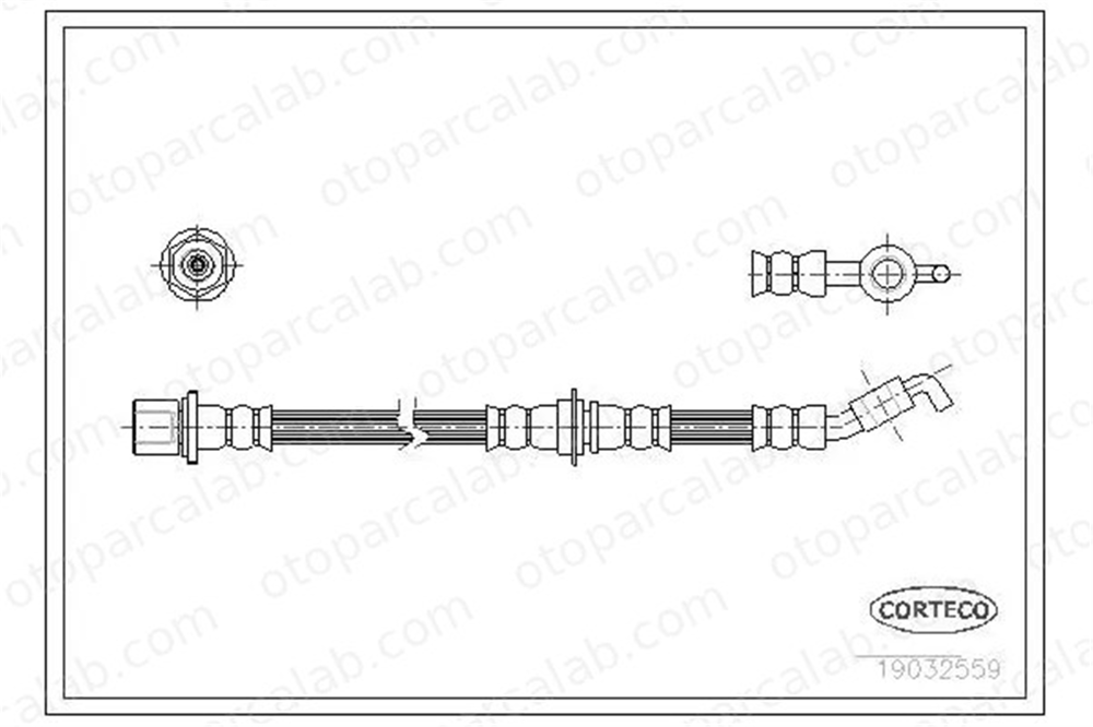 CAVO C901 519A Fren Hortumu Ön Sağ veya Sol DAIHATSU FEROZA Soft Top 9004922127
