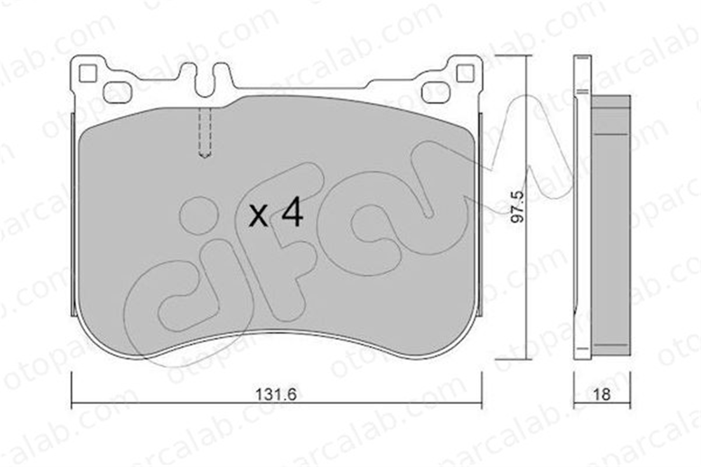 CIFAM 822-1197-0 Fren Disk Balata Ön MERCEDES-BENZ S-SERISI S-SERISI Coupe 82211970 4201006