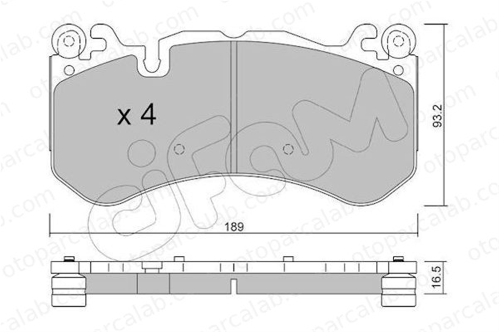 CIFAM 822-1198-0 Fren Disk Balata Ön MERCEDES-BENZ SL CLS 82211980 4203500