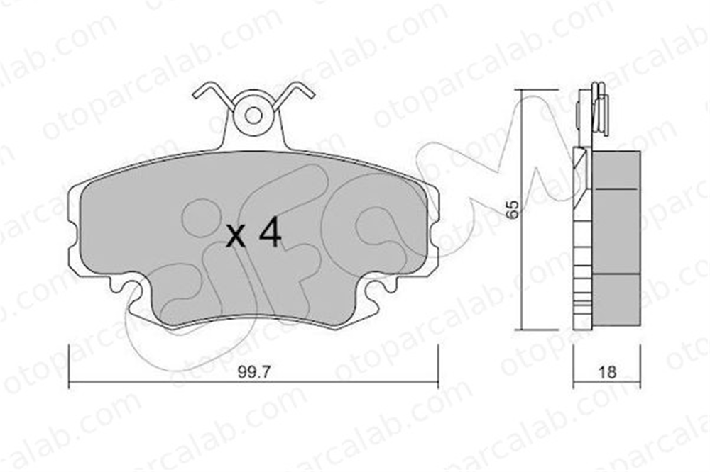 CIFAM 822-120-0 Fren Disk Balata Ön RENAULT 11 CLIO II 8221200 6001547619