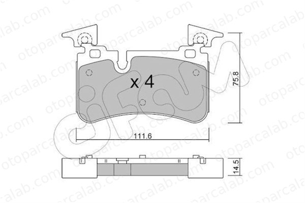 CIFAM 822-1223-0 Fren Disk Balata Ön MERCEDES-BENZ SL CLK 82212230 44208520
