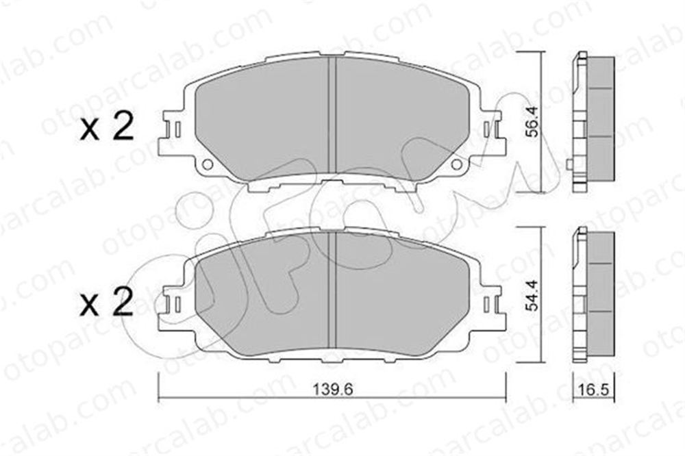 CIFAM 822-1235-0 Fren Disk Balata Ön TOYOTA PRIUS PRIUS PHV 82212350 446502460