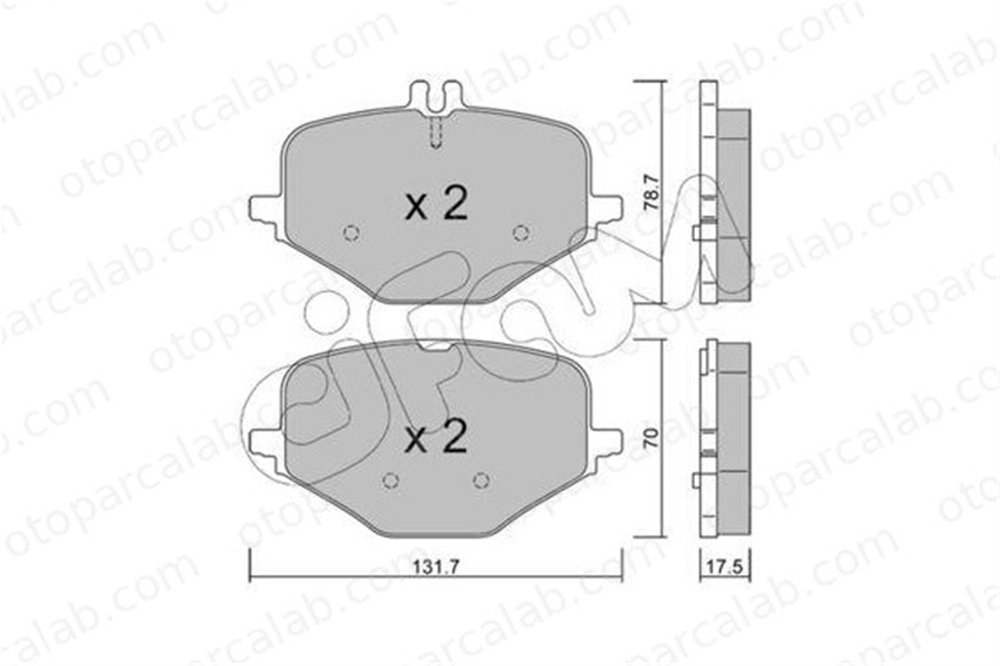 CIFAM 822-1309-0 Fren Disk Balata Ön MERCEDES-BENZ G-SERISI 82213090 4201506