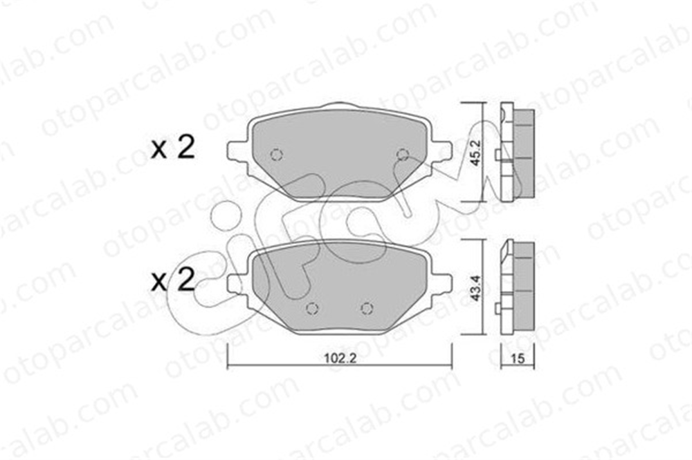 CIFAM 822-1324-0 Fren Disk Balata Arka RENAULT CAPTUR II 440602361R MQ005264
