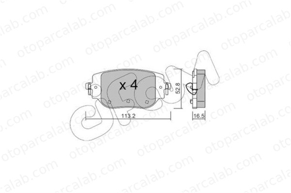 CIFAM 822-1346-0 Fren Disk Balata Ön CITROËN SPACETOURER Minibüs/Otobüs JUMPY Panelvan/Van 82213460 1673597480