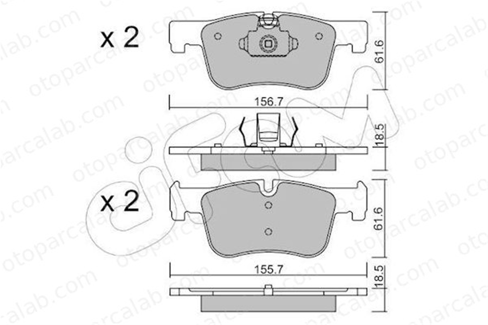 CIFAM 822-960-0 Fren Disk Balata Ön BMW 1 3 8229600 34106884243