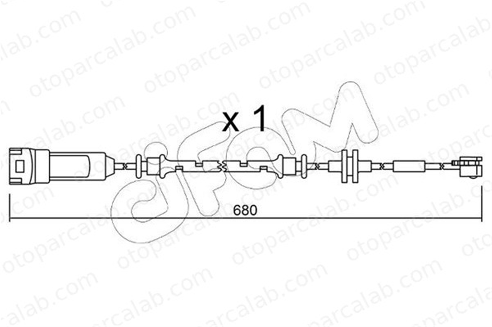 CIFAM SU.145 Balata İkaz Kablosu Ön OPEL VECTRA C VECTRA C GTS 24427919 6238230