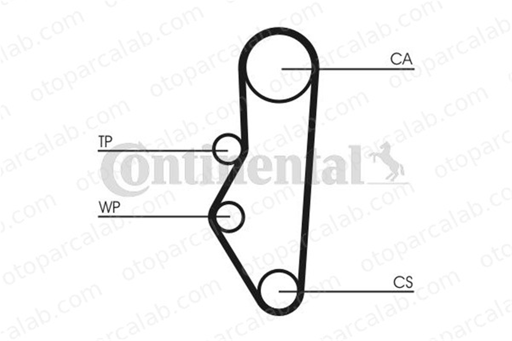 CONTINENTAL CT525 Triger Kayışı CITROËN BX BX Break 81667 0816.67