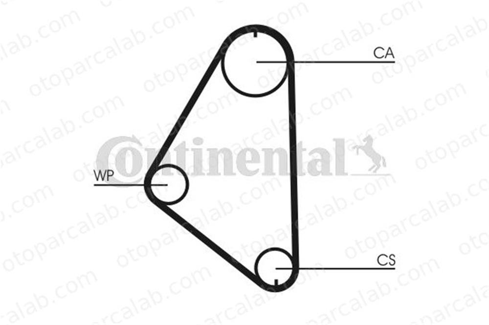 CONTINENTAL CT558 Triger Kayışı OPEL KADETT E Hatchback CORSA A Hatchback 90231883 636368