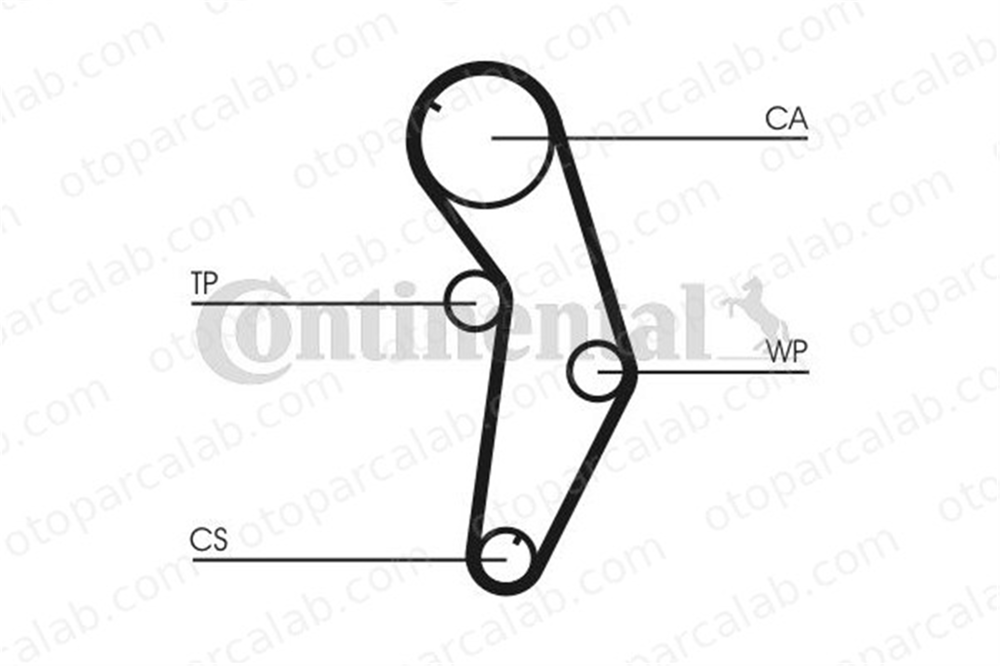 CONTINENTAL CT821 Triger Kayışı MITSUBISHI SPACE RUNNER MPV GALANT VII MD176387 XD176387