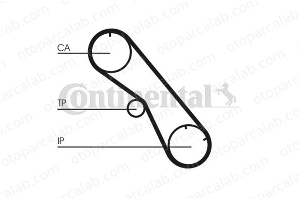 CONTINENTAL CT860 Triger Kayışı TOYOTA 4 RUNNER II LAND CRUISER 1356869085 1356867010
