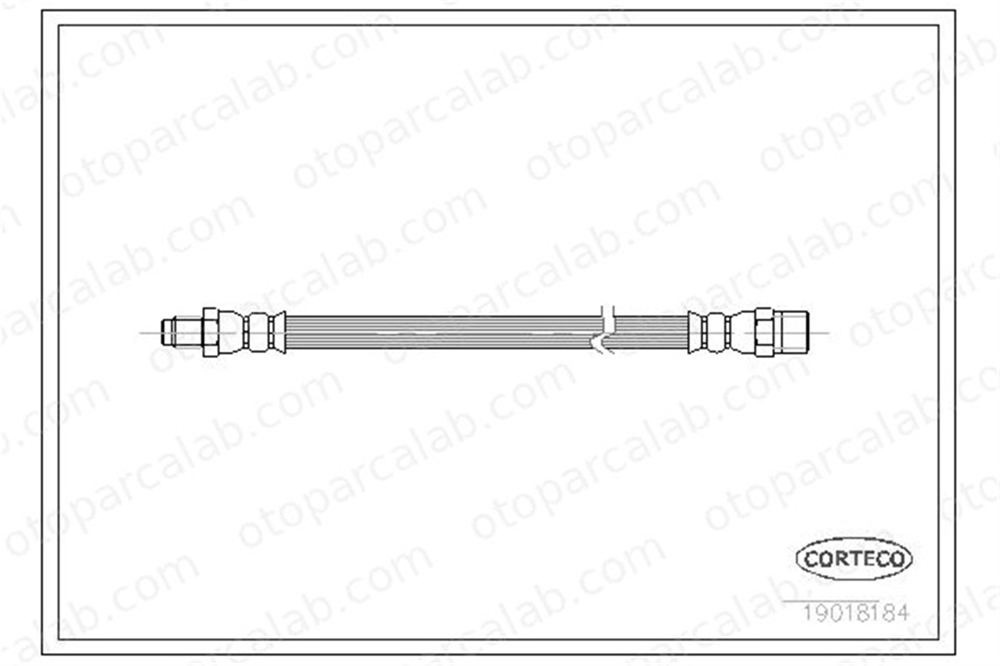 CORTECO 19018184 Fren Hortumu Ön Sağ veya Sol AUDI COUPE B3 80 B3 Sedan 27017 437611775