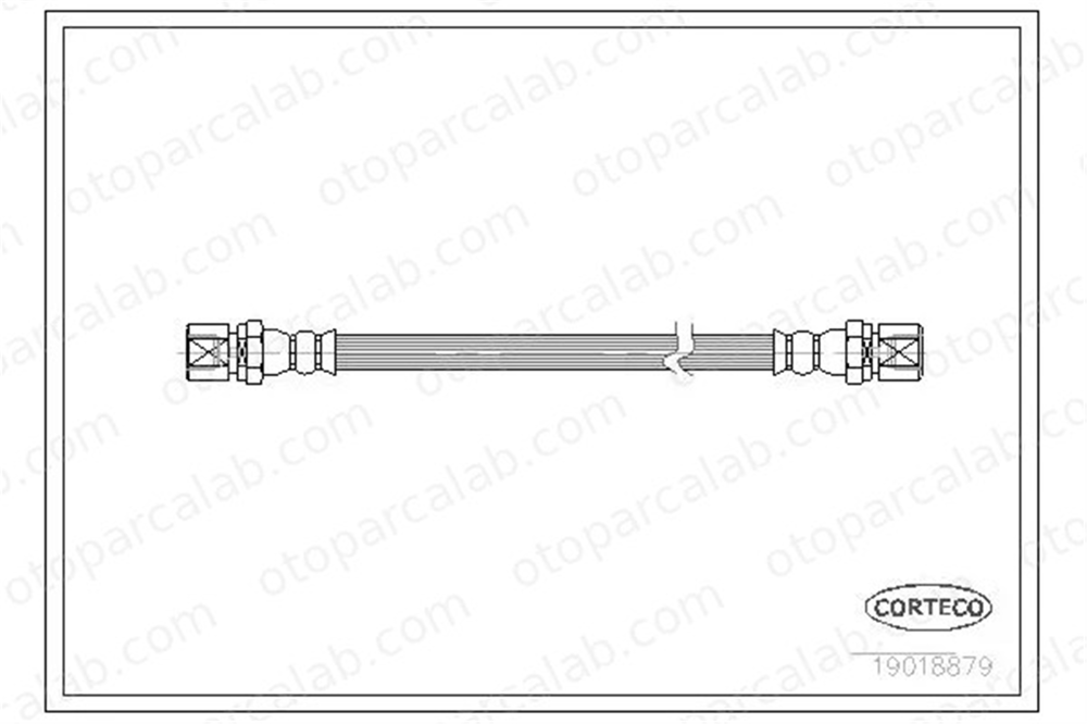 CORTECO 19018879 Fren Hortumu Arka Sağ veya Sol OPEL KADETT E Hatchback ASTRA F Station wagon 562094 562346