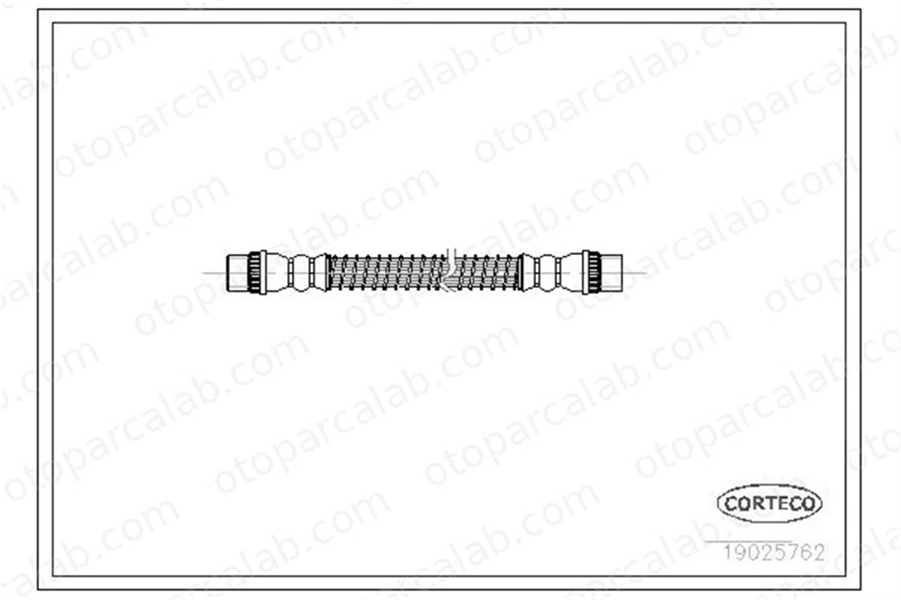 CORTECO 19025762 Fren Hortumu Arka Sağ veya Sol CITROËN JUMPER Panelvan/Van FIAT ULYSSE 1472157080 480667