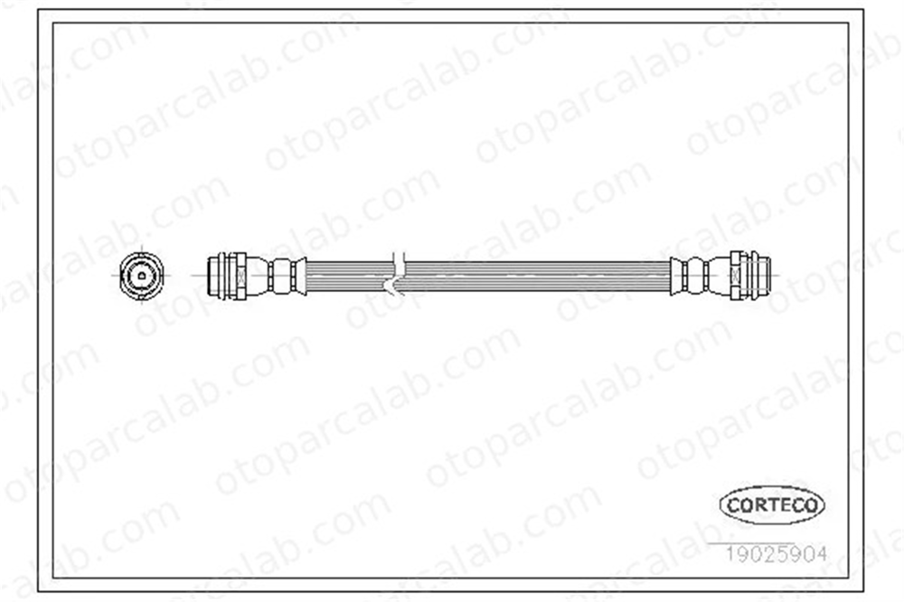 CORTECO 19025904 Fren Hortumu Arka Sağ veya Sol VW BORA I GOLF IV 1J0611775 6X0611775