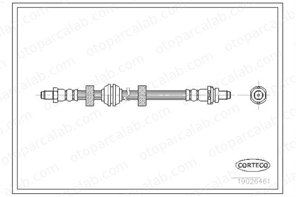 CORTECO 19026461 Fren Hortumu Arka Sağ veya Sol FORD MONDEO I MONDEO I Sedan 1025018 1071939