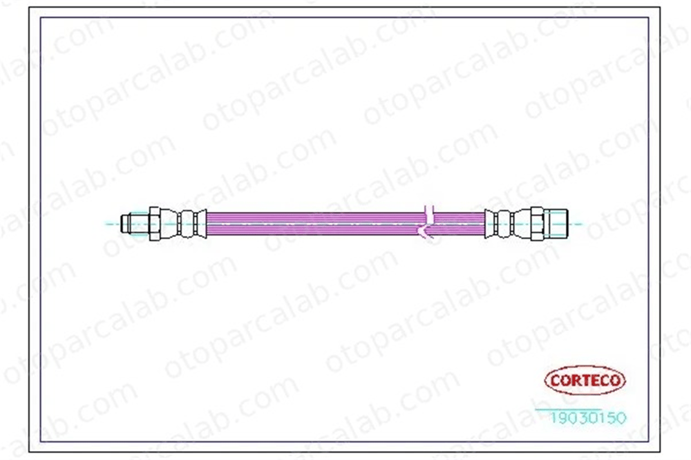 CORTECO 19030150 Fren Hortumu Arka Sağ veya Sol MERCEDES-BENZ VITO Minibüs/Otobüs VITO Panelvan/Van 19030150 6384281035