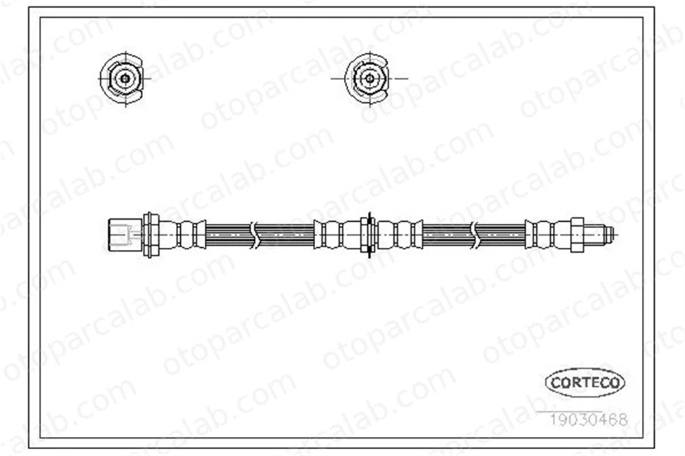 CORTECO 19030468 Fren Hortumu Ön Sağ veya Sol DAIHATSU CHARADE II FEROZA Hard Top 19030468 9004922083