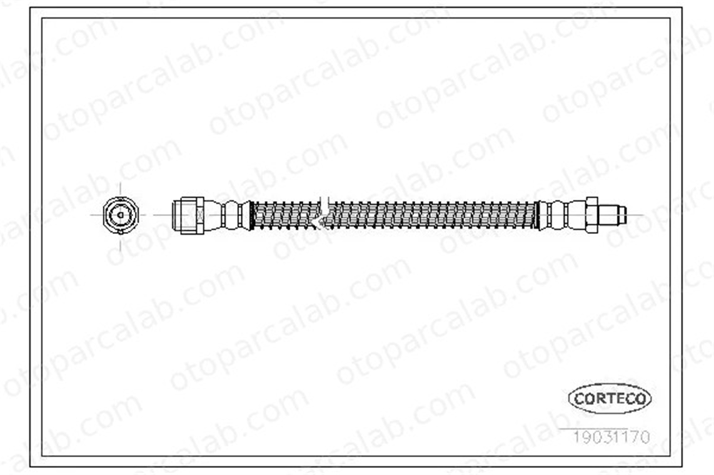 CORTECO 19031170 Fren Hortumu Arka Sağ veya Sol MERCEDES-BENZ S-SERISI S-SERISI Coupe 19031170 2204200148