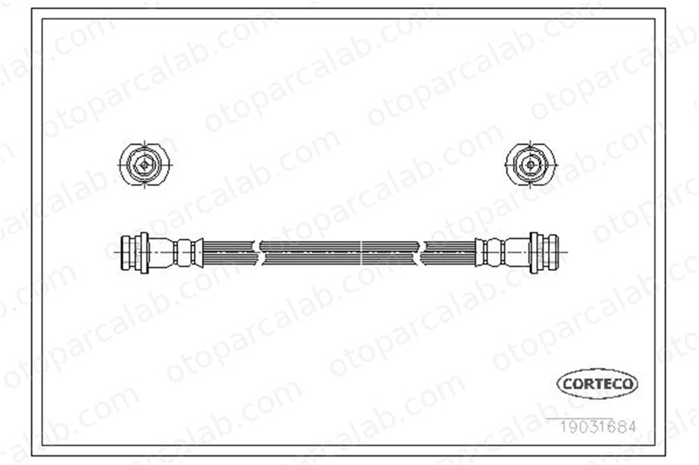 CORTECO 19031684 Fren Hortumu Arka Sağ veya Sol CHEVROLET MATIZ DAEWOO MATIZ 96320284