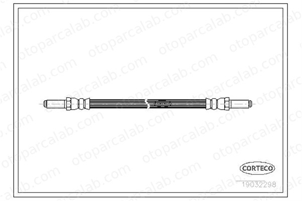 CORTECO 19032298 Fren Hortumu Ön Sağ veya Sol LAND ROVER RANGE ROVER I TRIUMPH DOLOMITE 19032298 GHP12